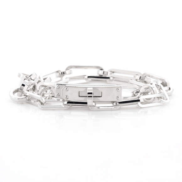 Hermes  Kelly Double Chaine Bracelet Sterling Silver - Picture 1 of 7